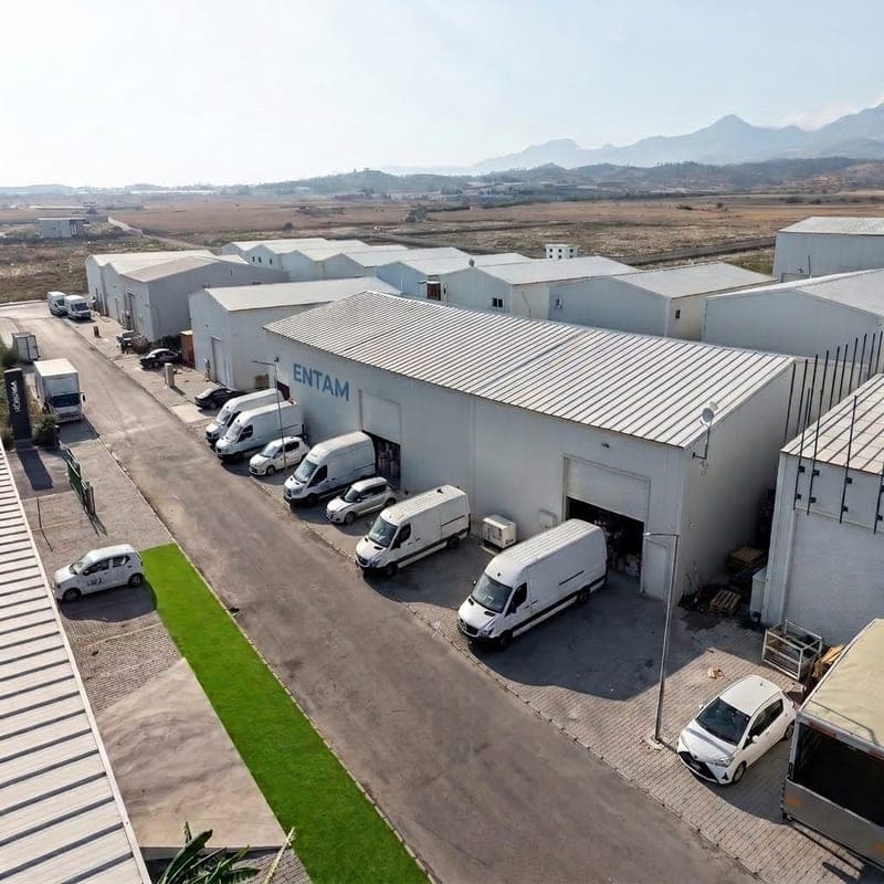 ENTAM Merkez Depo ve komşu depolar, kuşbakışı